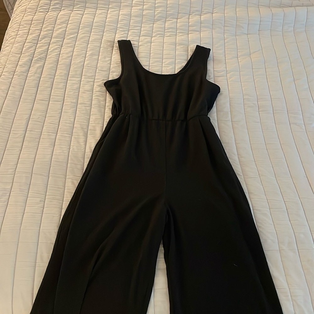 Xhilaration textured black jumpsuit.